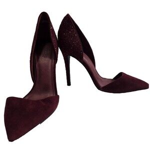 COACH D'Orsay Wine Hollis Heel Size 8